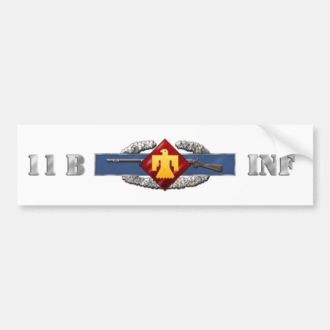 INFANTRY 11B 45th Infantry Brigade Combat Team Bumper Sticker (Front)