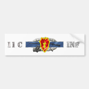 INFANTRY 11C 25TH ID BUMPER STICKER