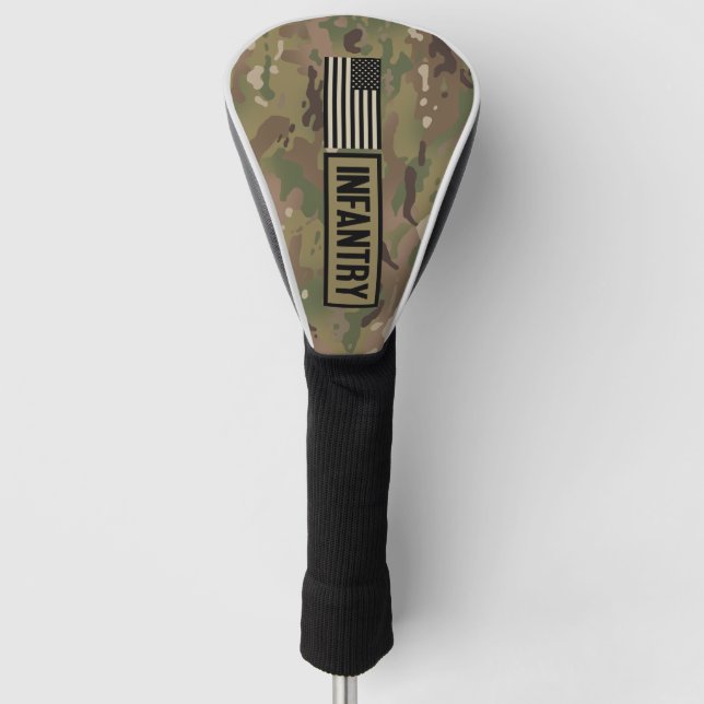 Infantry (Camouflage) Golf Head Cover (Front)