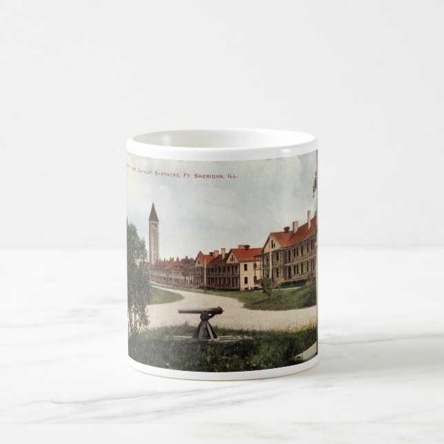 Infantry & Cavalry Barracks Ft. Sheridan IL 1915 V Coffee Mug (Center)