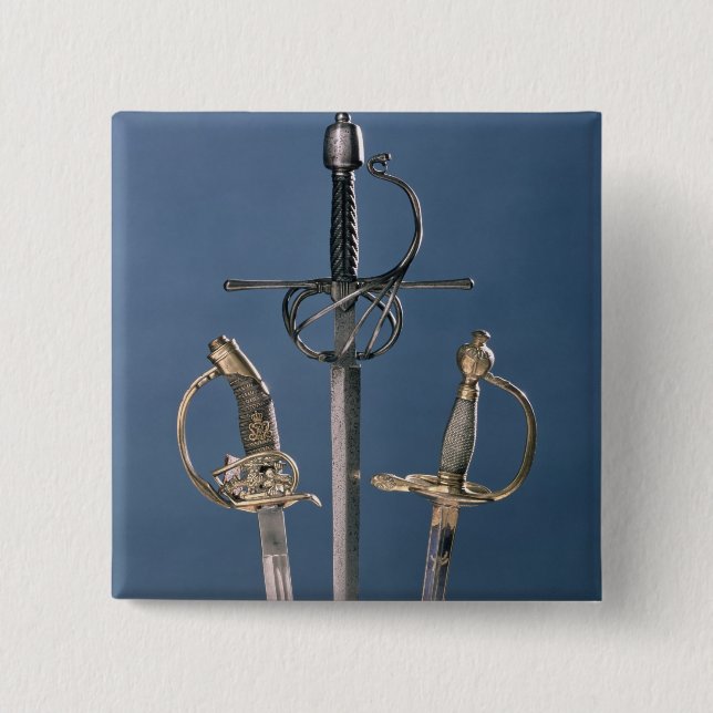 Infantry officer's sword 15 cm square badge (Front)