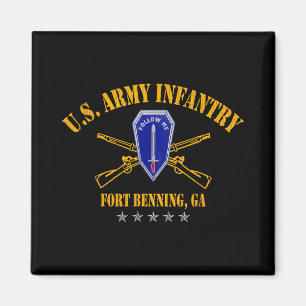 Infantry School Fort Benning Veteran Patriotic 4th Magnet