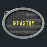 Infantry Subdued American Flag Belt Buckle<br><div class="desc">Infantry Subdued American Flag</div>