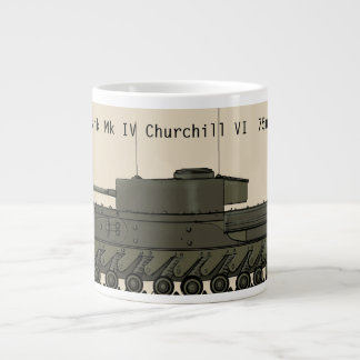 Infantry tank Mk IV Churchill VI  Classic British Large Coffee Mug