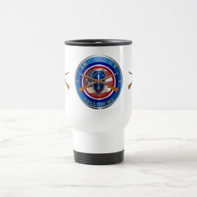 Infantry Veteran  Travel Mug (Center)