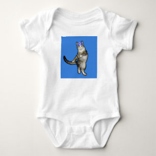 Infants Chanukkah Gift Creeper Dancing Cat Kippah