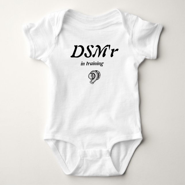 infants DSM'r in training Baby Bodysuit (Front)