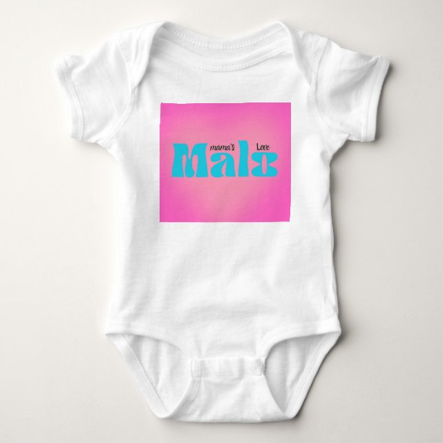 infants mama's love baby bodysuit (Front)