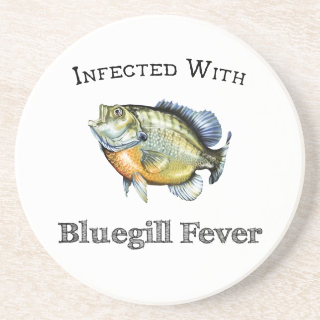 Infected With Bluegill Fever Coaster (Front)