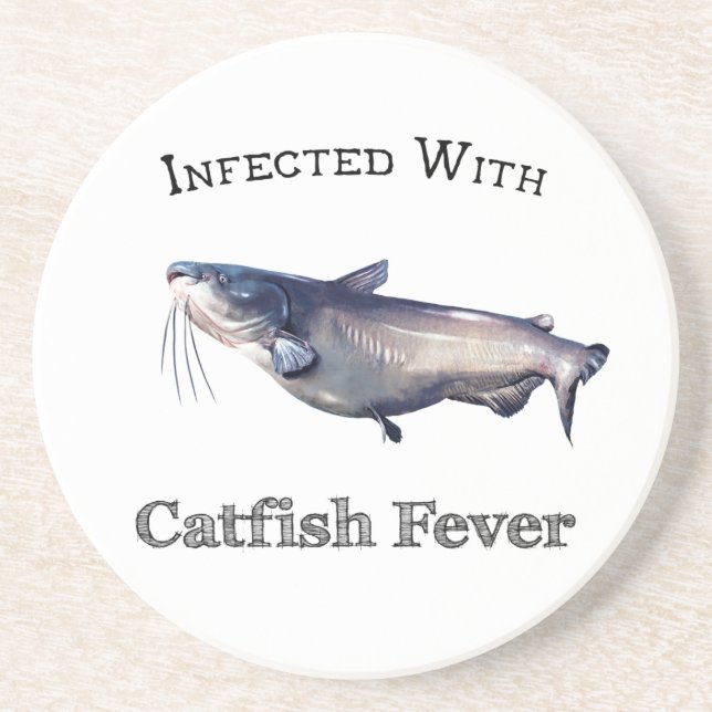Infected With Catfish Fever Coaster (Front)