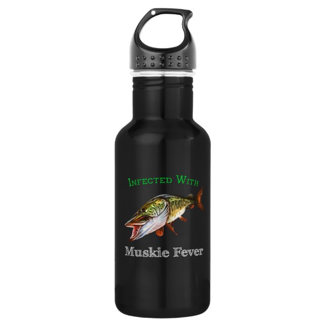 Infected With Muskie Fever 532 Ml Water Bottle (Front)