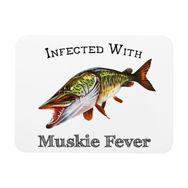 Infected With Muskie Fever Magnet (Horizontal)