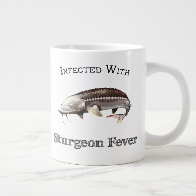 Infected With Sturgeon Fever Large Coffee Mug (Right)