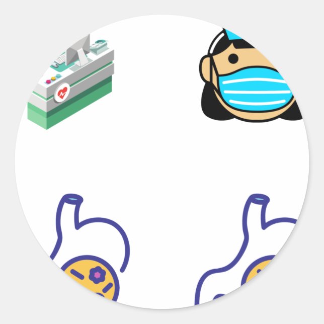 Infection Control Nurse Sticker Pack - Infection C (Front)