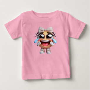  Infectious Laughter, Emoji, by Natasha Us   Baby T-Shirt