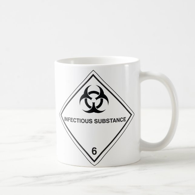 infectious substance coffee mug (Right)