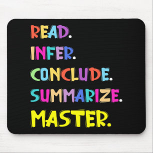 Infer Conclude Summarise Master Teachers Test Day  Mouse Mat