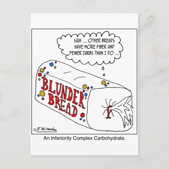 Inferiority Complex Carbohydrate Postcard (Front)