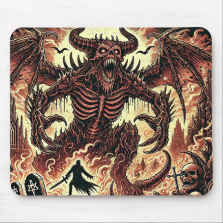"Infernal Beast: Death Metal Design" Mouse Mat