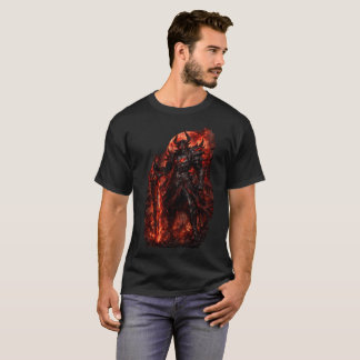 🔥👹 Infernal Demon King – Dark Fantasy Warrior T- T-Shirt
