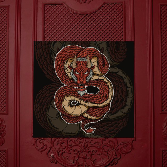 Infernal Serpent Red Dragon Poster (Creator Uploaded)