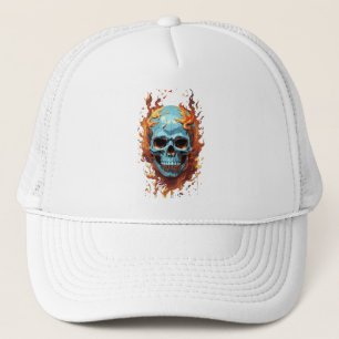 Infernal skull trucker hat