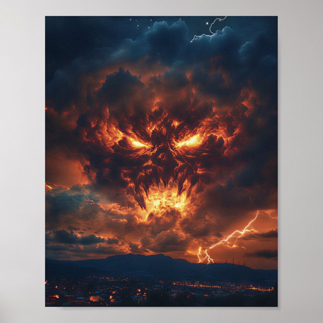Infernal Storm Demon Poster (Front)