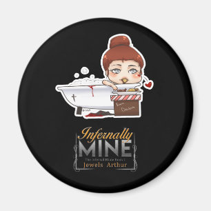 Infernally Mine by Jewels Arthur Mara Chibi Magnet