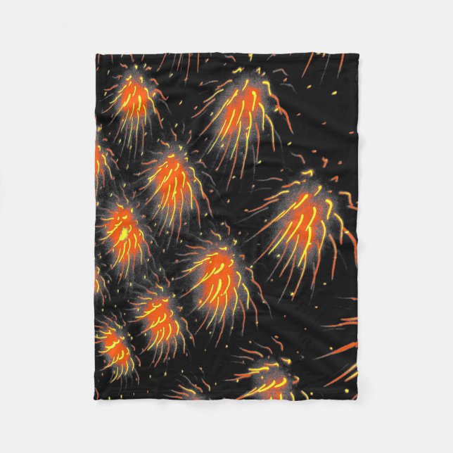 Inferno Comet Trails Fleece Blanket (Front)