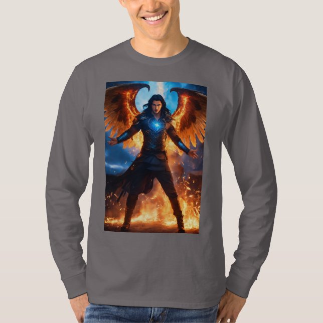 Inferno Command: Final Boss Devil Angel. T-Shirt (Front)
