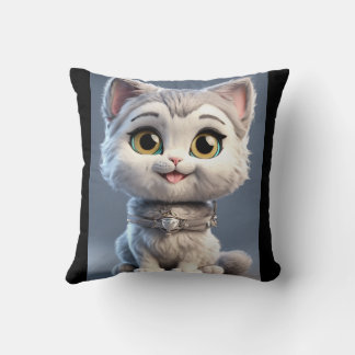 Inferno Kitten: Blazing Protection Cushion