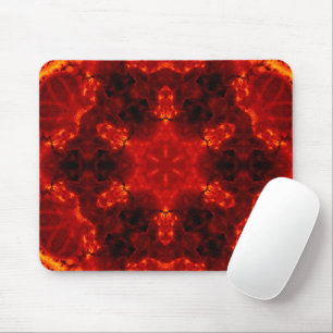 Inferno Nexus – Fiery Kaleidoscope Art Mouse Mat
