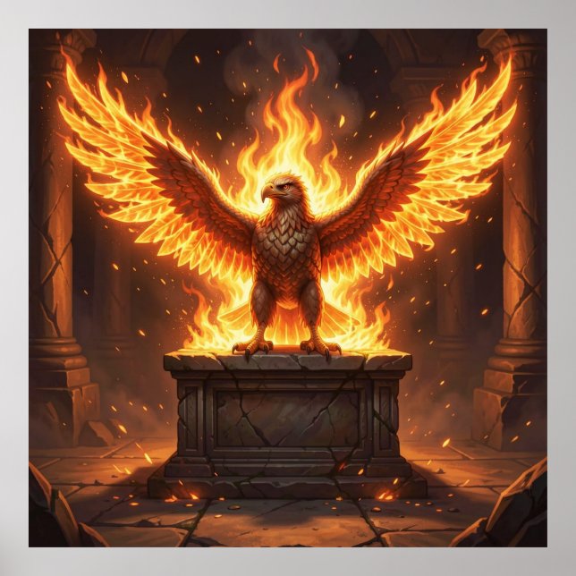 Inferno of the Mythic Guardian Poster (Front)