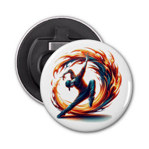 Inferno Spin - Ignite the spirit of Breakdance Bottle Opener