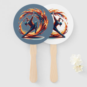 Inferno Spin - Ignite the spirit of Breakdance Hand Fan