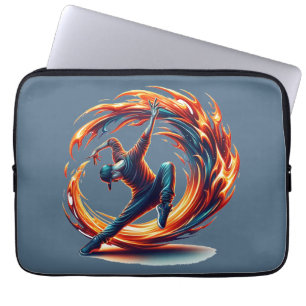 Inferno Spin - Ignite the spirit of Breakdance Laptop Sleeve