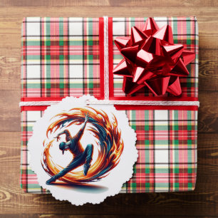 Inferno Spin - Ignite the spirit of Breakdance Tree Decoration Card