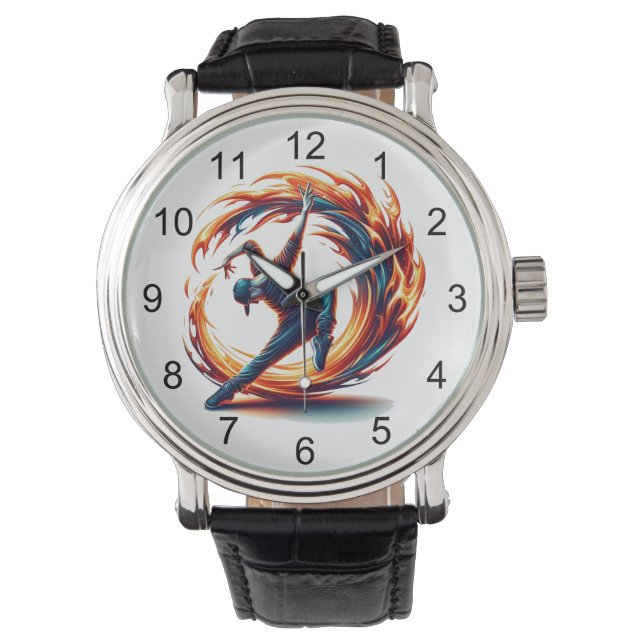 Inferno Spin - Ignite the spirit of Breakdance Watch (Front)