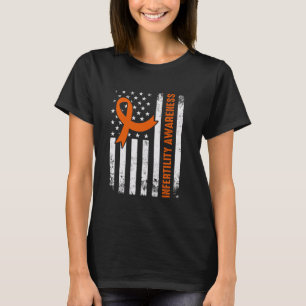 Infertility Awareness Heart Orange Ribbon IVF Tran T-Shirt