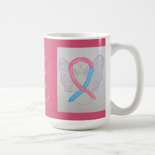Infertility Awareness Ribbon Angel Custom Mug