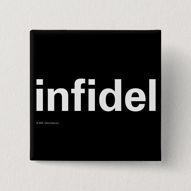 Infidel 15 Cm Square Badge (Front)