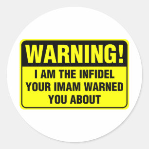 INFIDEL CLASSIC ROUND STICKER