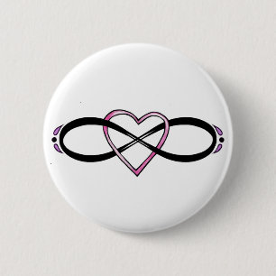 Infinate Love design 6 Cm Round Badge