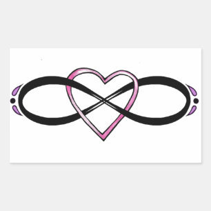 Infinate Love design Rectangular Sticker