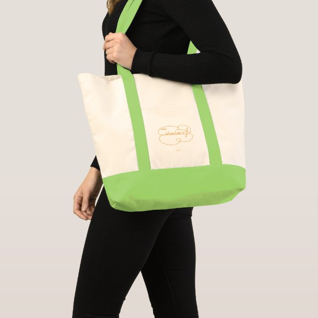infinite ABUNDANCE - Bold CloudS - Orange Tote Bag (Front (Product))