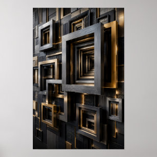 Infinite Architectural Frame Poster