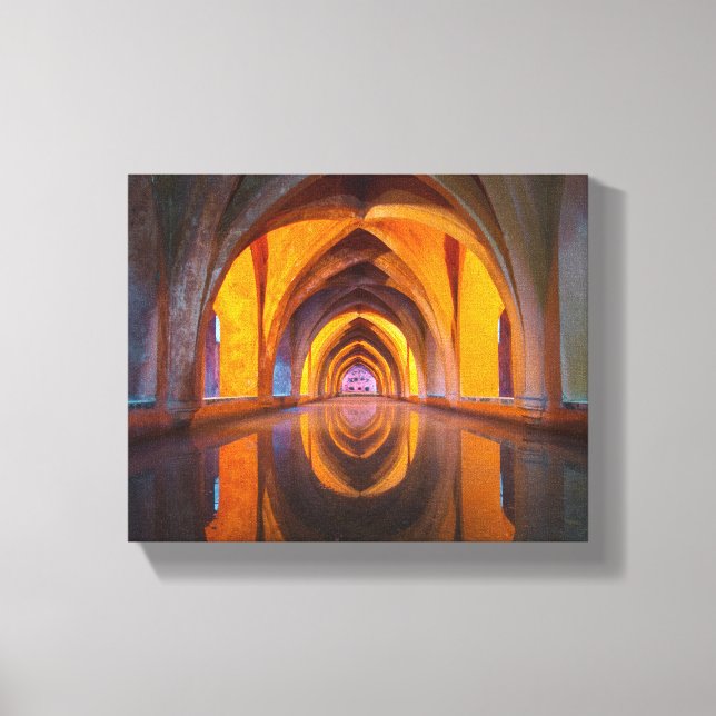 infinite architecture wrapped canvas (Front)