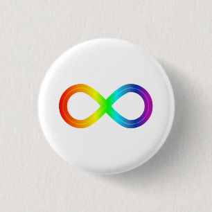 Infinite Autism Rainbow 3 Cm Round Badge