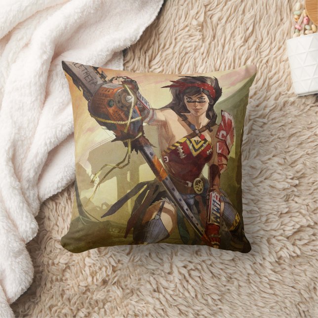 Infinite Crisis Atomic Wonder Woman Illustration Cushion (Blanket)