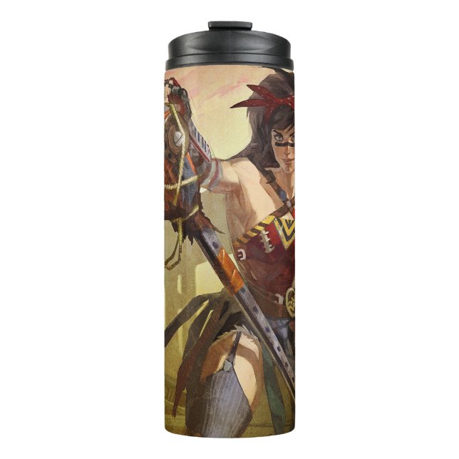 Infinite Crisis Atomic Wonder Woman Illustration Thermal Tumbler (Front)